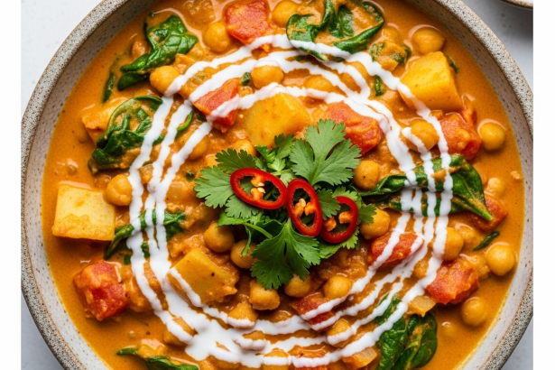 Creamy Vegan Chickpea Curry with Coconut Milk Magic