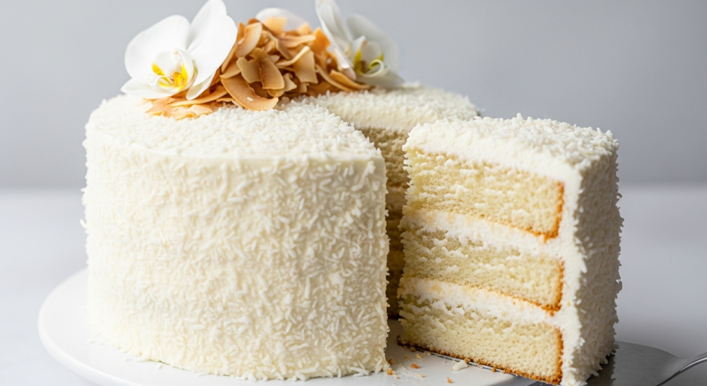 Heavenly Delicate Coconut Cake A Slice of Tropical Bliss