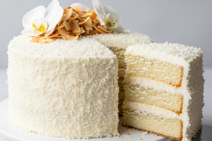 Heavenly Delicate Coconut Cake A Slice of Tropical Bliss