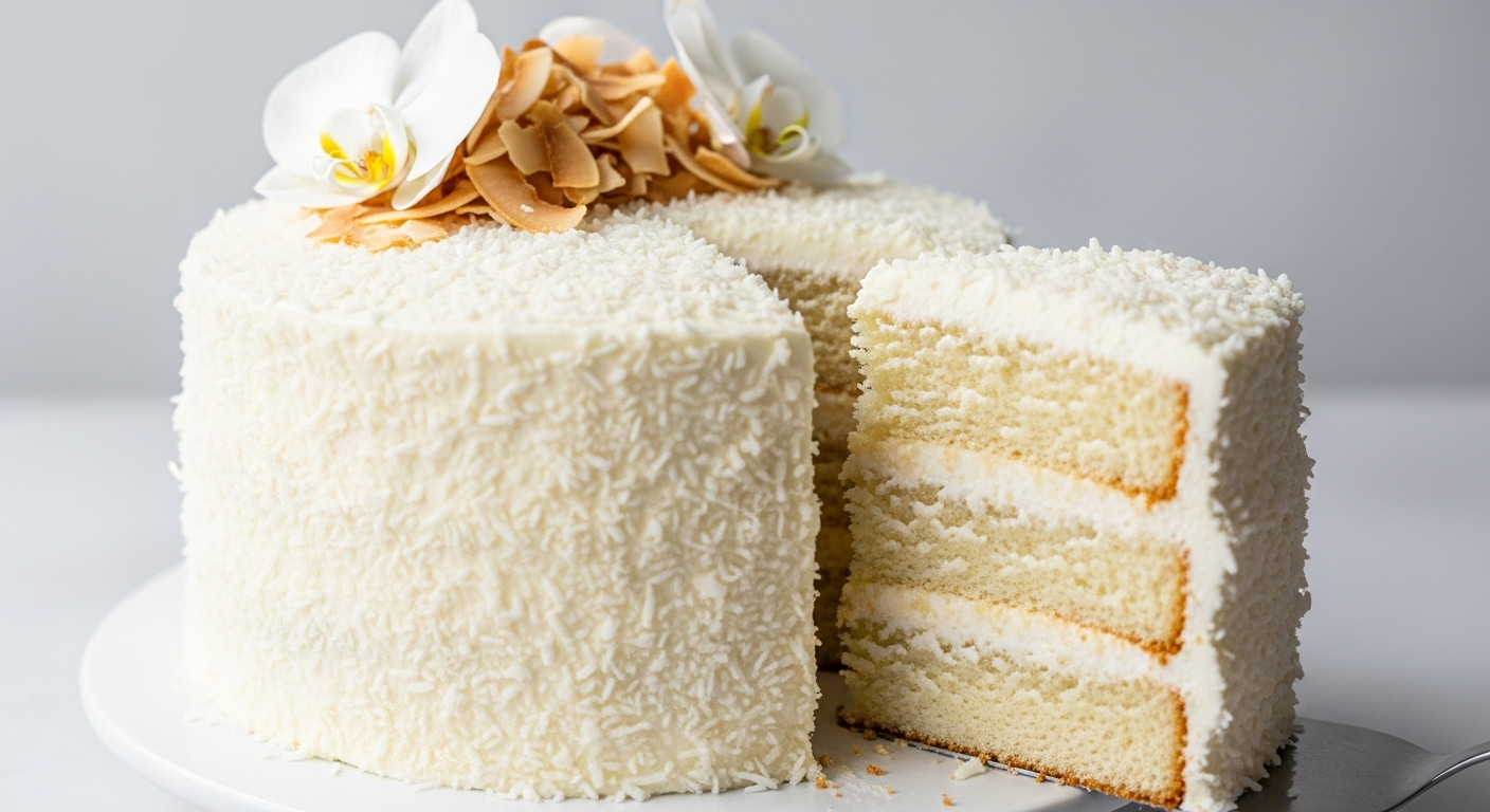 Heavenly Delicate Coconut Cake A Slice of Tropical Bliss