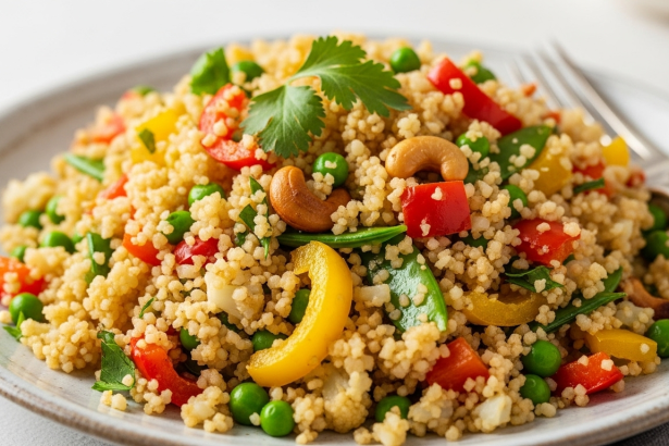 Plant-Based Low-Carb Cauliflower Rice Pilaf