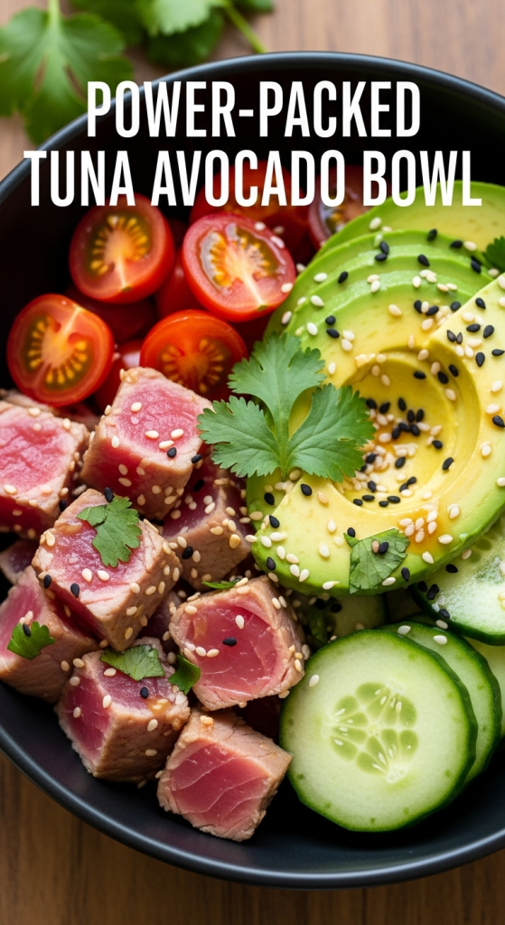 Power-Packed Tuna Avocado Bowl Easy High-Protein Boost