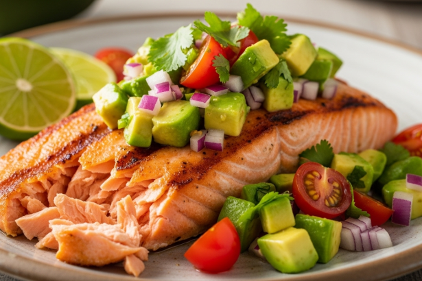 Savor the Best 1 Keto Grilled Salmon with Zesty Avocado Salsa