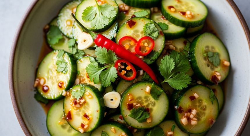 Zesty Spicy Cucumber Salad: A Best and Refreshing Kick of Flavor
