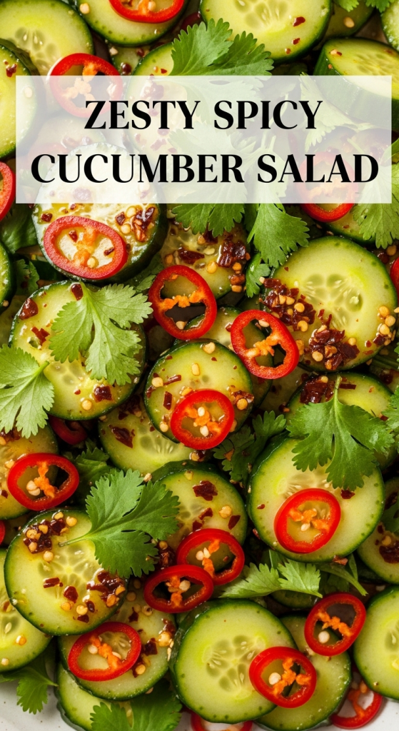 Zesty Spicy Cucumber Salad: A Best and Refreshing Kick of Flavor
