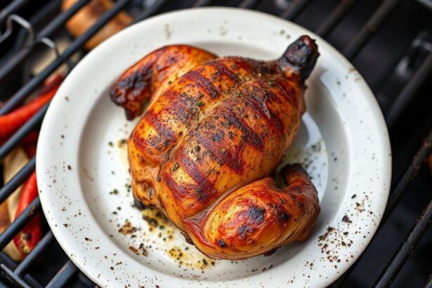 دجاج مشوي ذهبي شهي على الشواية، وصفات مميزة