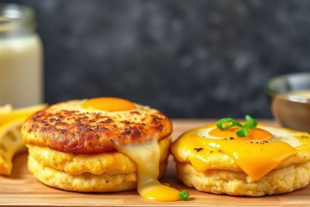 مفن البيض عالي البروتين مع خضار طازجة لوجبة صباحية مليئة بالطاقة