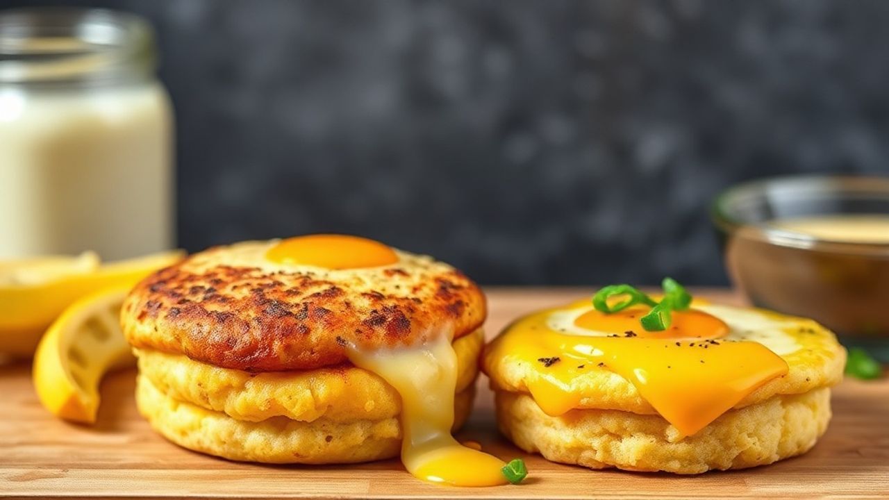 مفن البيض عالي البروتين مع خضار طازجة لوجبة صباحية مليئة بالطاقة