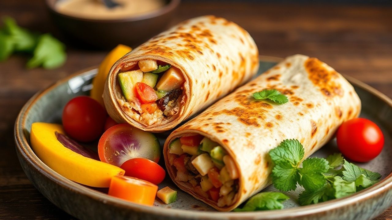 بوريتو فطور غني بالبروتين مع بيض وأفوكادو، اشحن صباحك بقوة