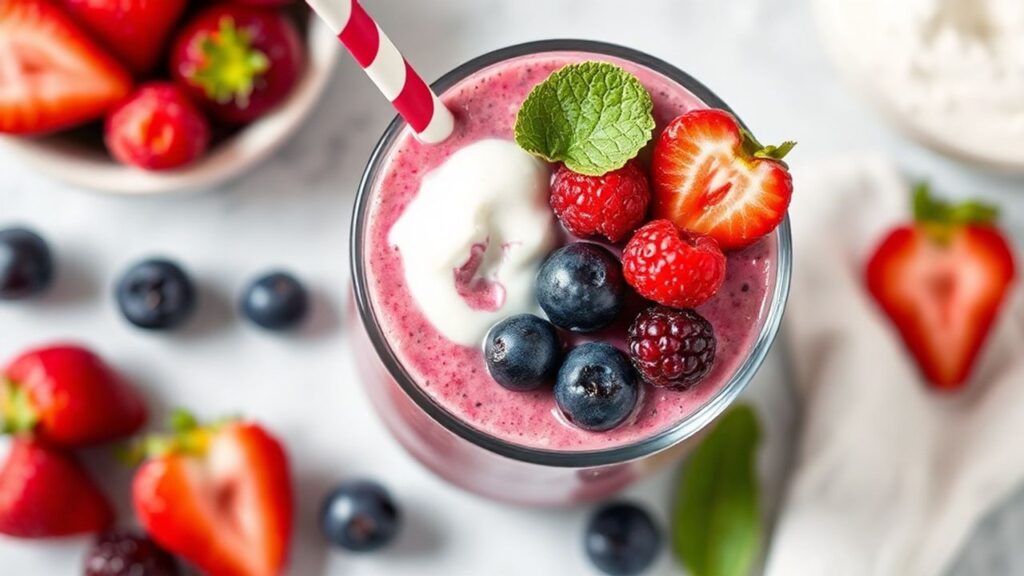 Greek Yogurt protein smoothie ready to drink