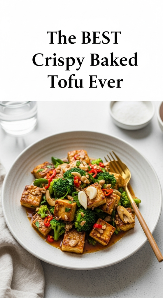the BEST Crispy Baked Tofu Ever