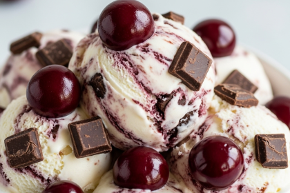 Cherry Garcia-Style Ice Cream Delight