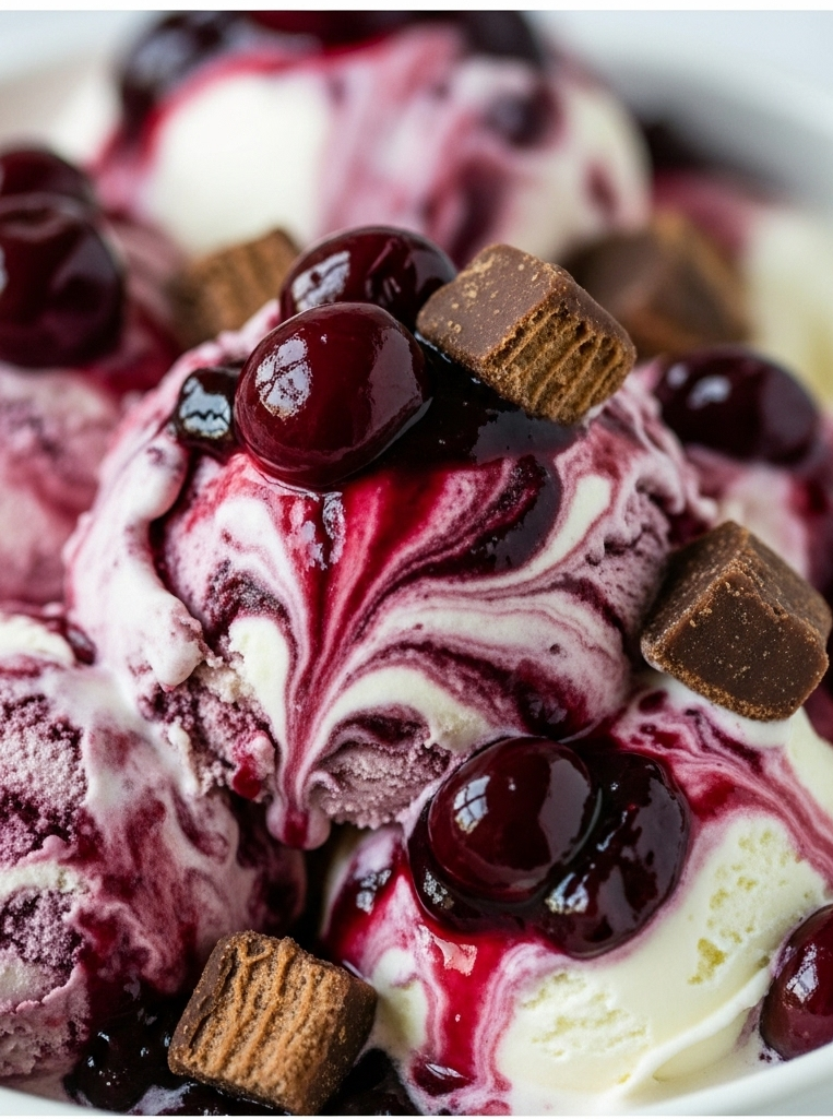 Cherry Garcia-Style Ice Cream Delight: Crafting Best Homemade