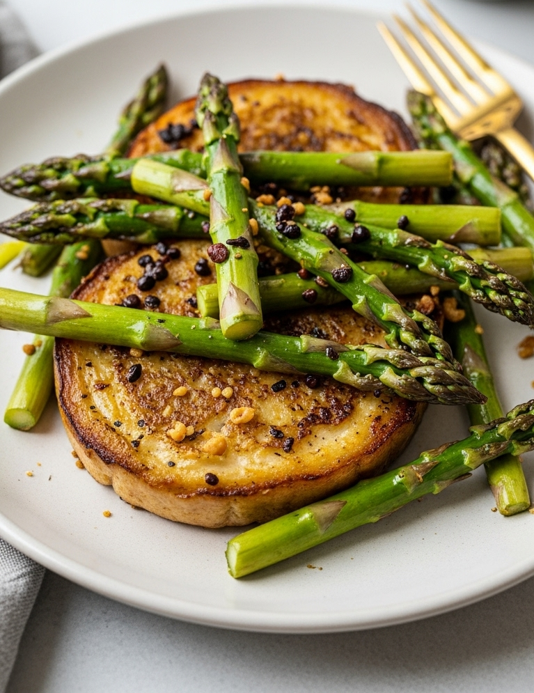 Crispy Air Fryer Asparagus with Tangy Balsamic Drizzle