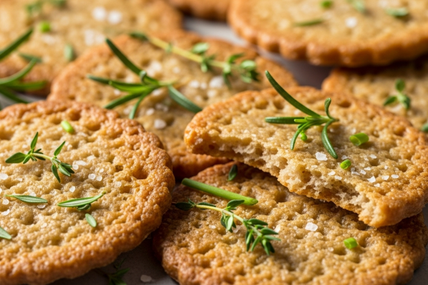 Crunchy Sourdough Discard Crackers with Fresh Herbs Magic