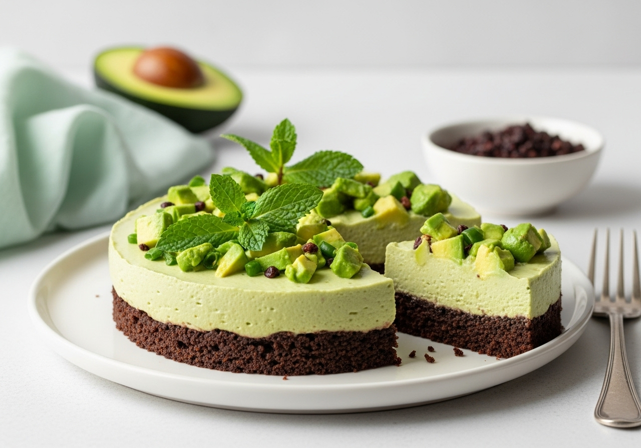 Decadent Sugar-Free Chocolate Avocado Mousse Cake Delight
