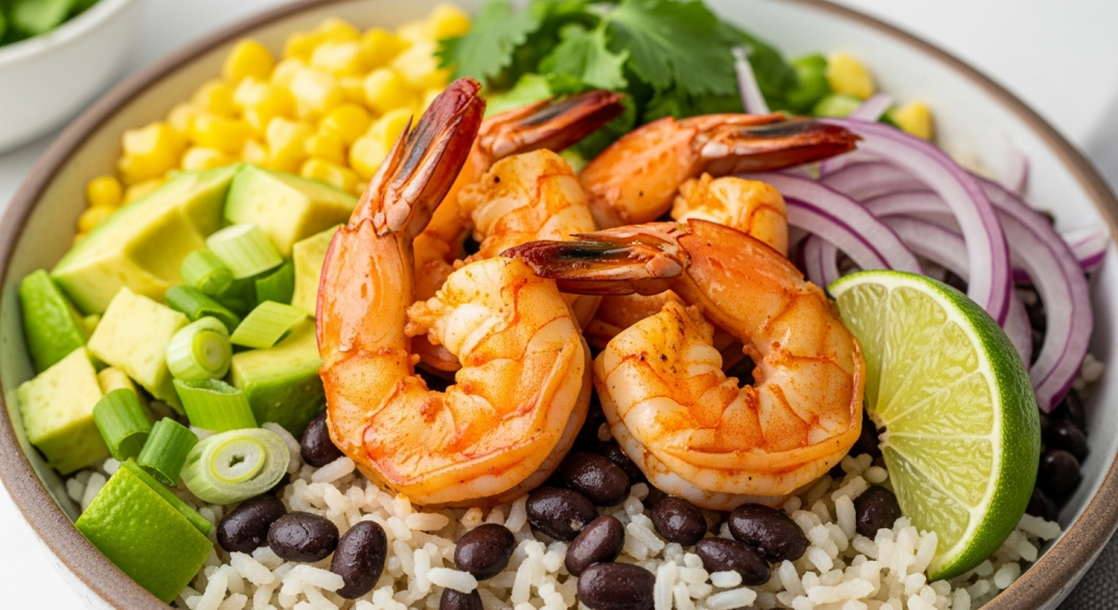 Fiery Shrimp & Black Bean Rice Bowls: A Flavorful Feast