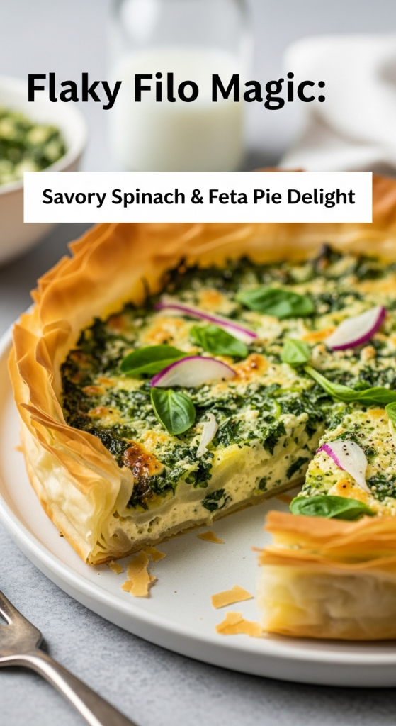 Flaky Filo Magic: Savory Spinach & Feta Pie Delight