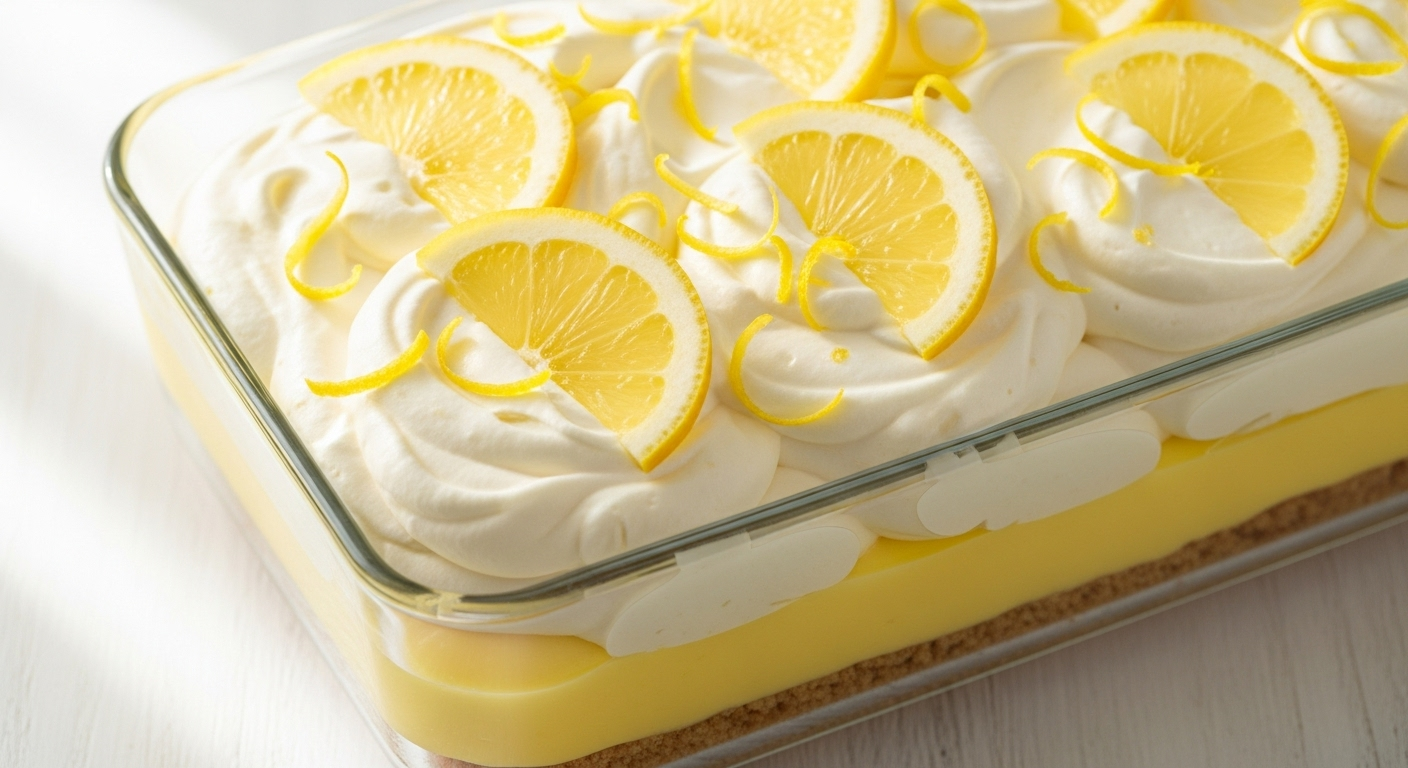 Lemon Lush Delight: A Irresistible Layered Dessert to Savor