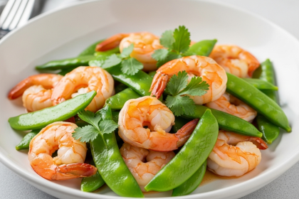 Speedy Shrimp Stir-Fry with Crisp Snow Peas Delight