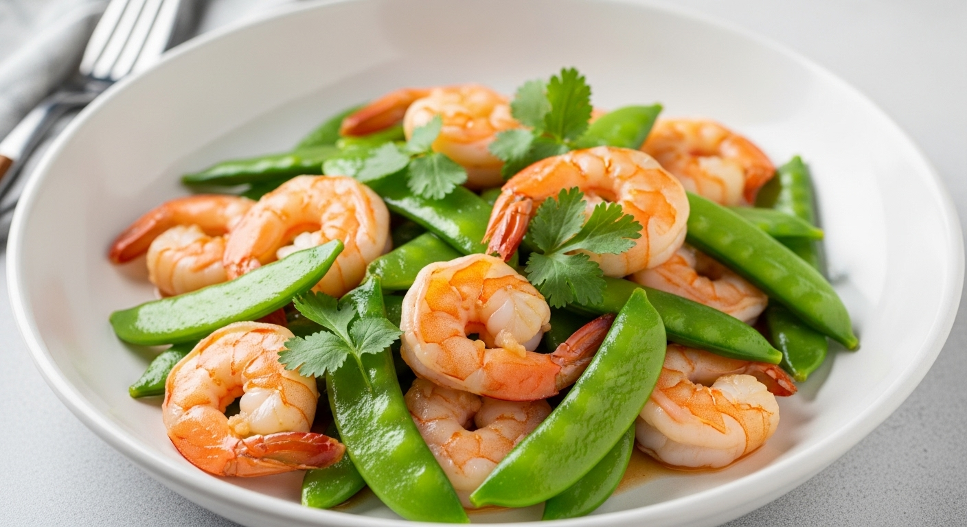 Speedy Shrimp Stir-Fry with Crisp Snow Peas Delight