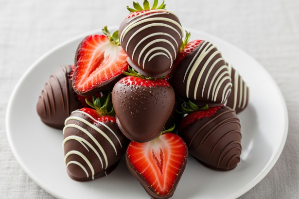 Sugar-Free Chocolate-Covered Strawberries