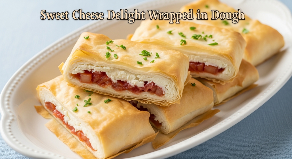 Sweet Cheese Delight Wrapped in Filo Dough: Golden Shreds