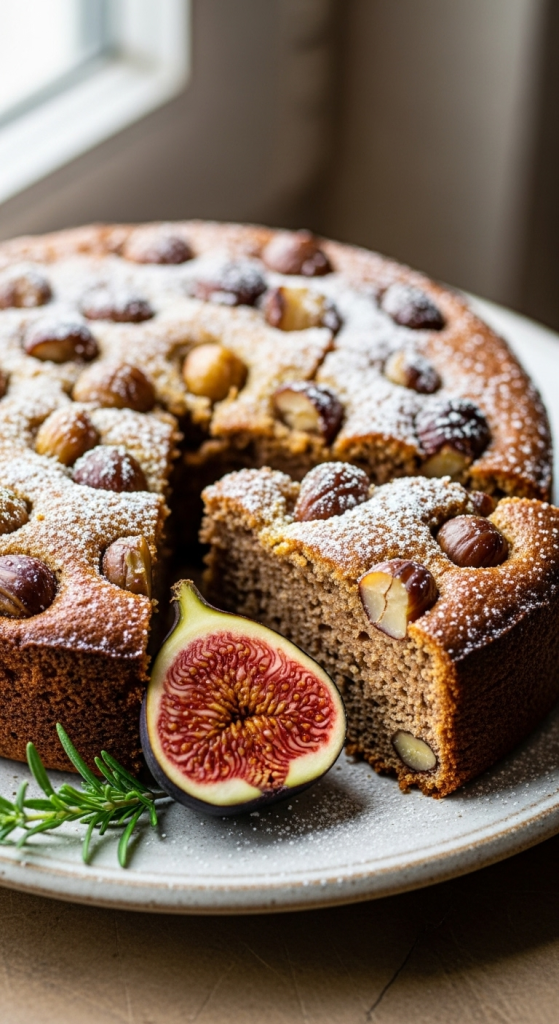 Vegan Chestnut Flour Cake
