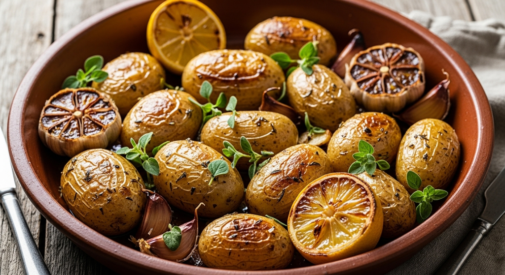 Zesty Vegan Greek Lemon Potatoes: A Citrus Twist Delight