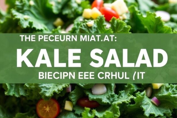 سلطة كالي مقرمشة وطازجة مع خضروات وليمون