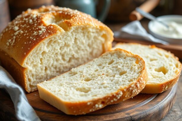 رغيف خبز الصودا الأيرلندي التقليدي ذي قشرة ذهبية ومظهر منزلي