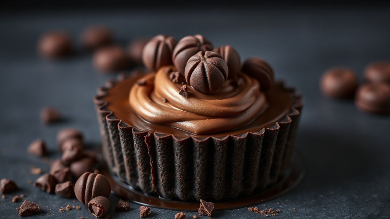 تورتة غاناش شوكولاتة كيتو فاخرة لذيذة وقليلة الكربوهيدرات