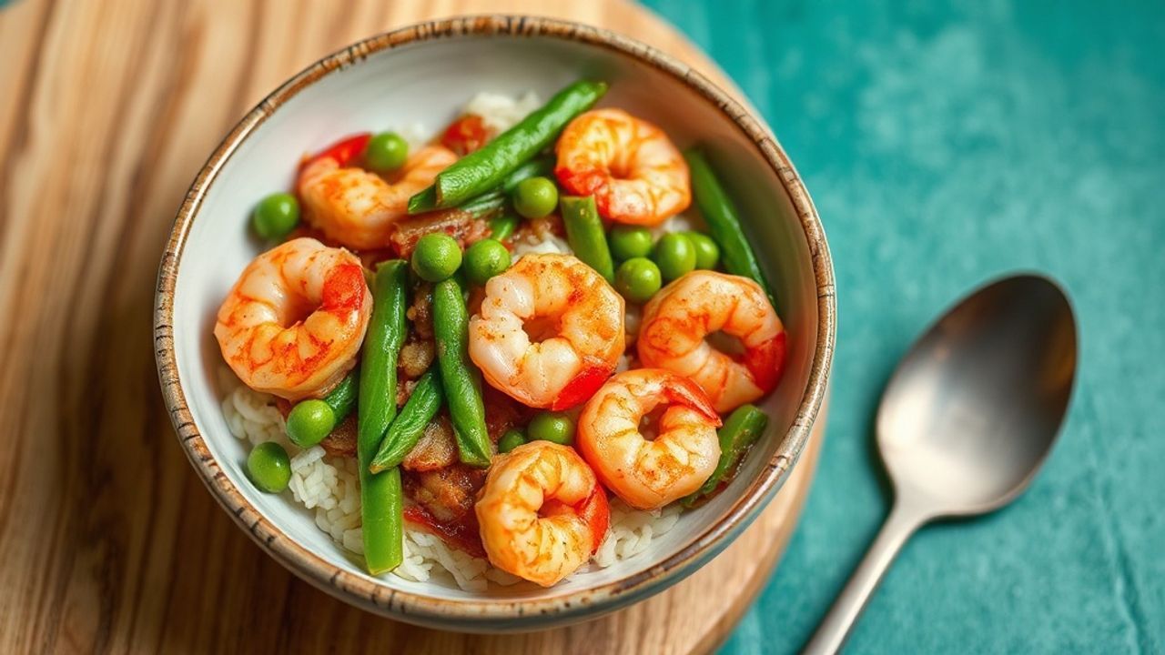 - Speedy Shrimp Stir-Fry with Crisp Snow Peas Delight