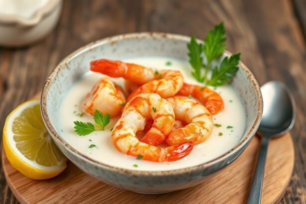 - Savory Shrimp in Creamy Cassava and Coconut Delight