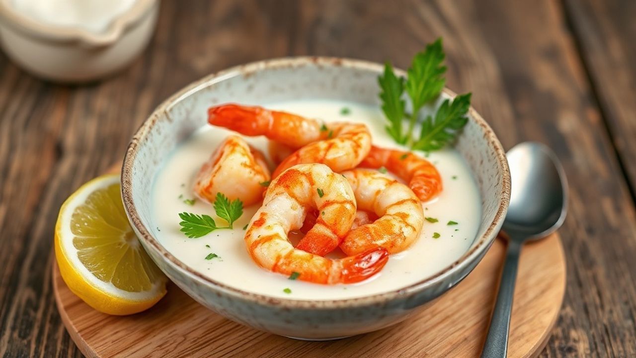 - Savory Shrimp in Creamy Cassava and Coconut Delight