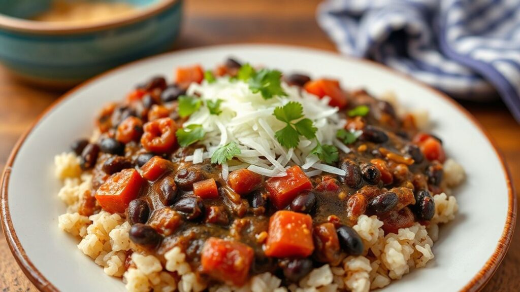 طبخ موروس وكريستيانوس: أرز وفاصوليا سوداء تقليدي