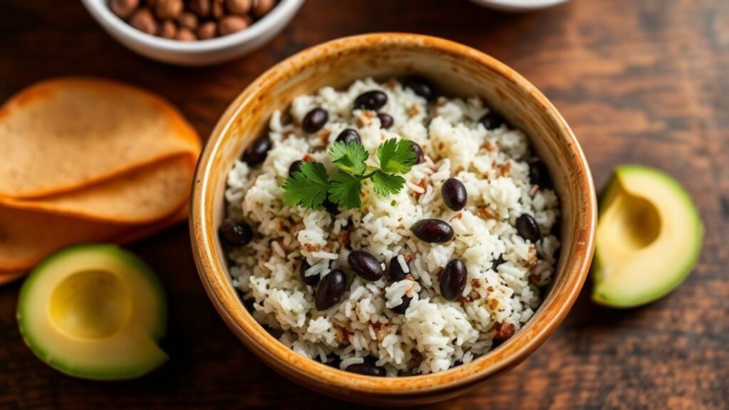 صحن موروس إي كريستيانوس: أرز وفاصوليا سوداء كوبي تقليدي