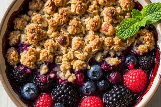 A Delicious Diabetic-Friendly Berry Crumble: Sweet & Safe