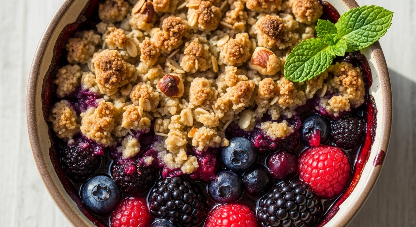 A Delicious Diabetic-Friendly Berry Crumble: Sweet & Safe