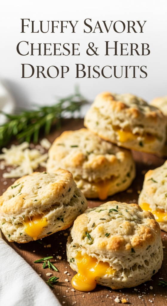 Best Fluffy Savory Cheese & Herb Drop Biscuits to Savor
