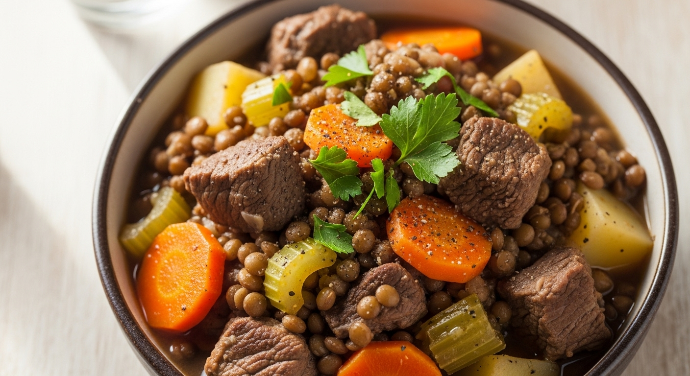 Best Savory Beef and Lentil Stew Recipe: Power-Packed Protein