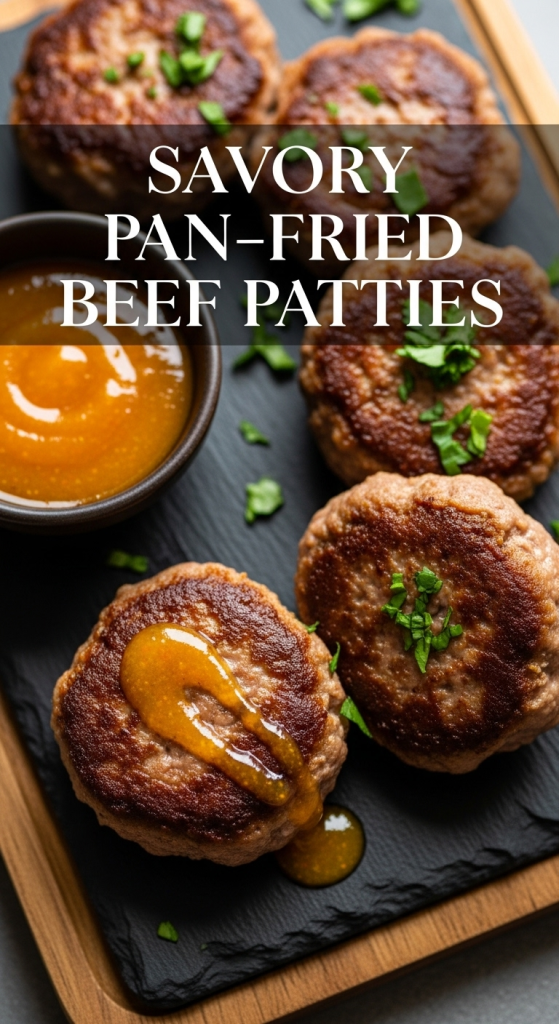Best Savory Pan-Fried Beef Patties with Zesty Tangy Sauce
