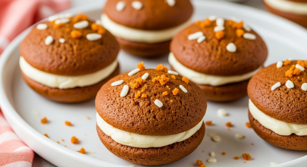 Carrot Cake Whoopie Pies Cream Cheese Delight Baked In