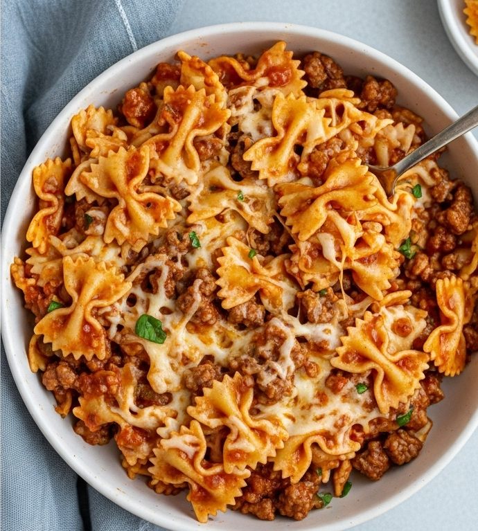 Ultimate Cheesy Beef & Bowtie Pasta Skillet Recipe Guide