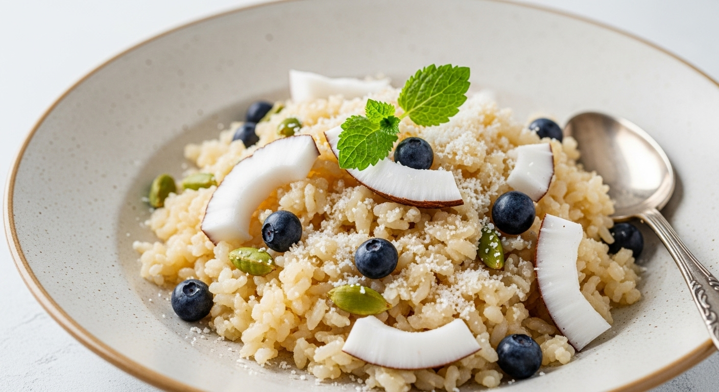 Creamy Coconut & Cardamom Rice Pudding: A Flavorful Delight