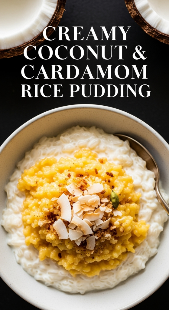 Creamy Coconut & Cardamom Rice Pudding: A Flavorful Delight