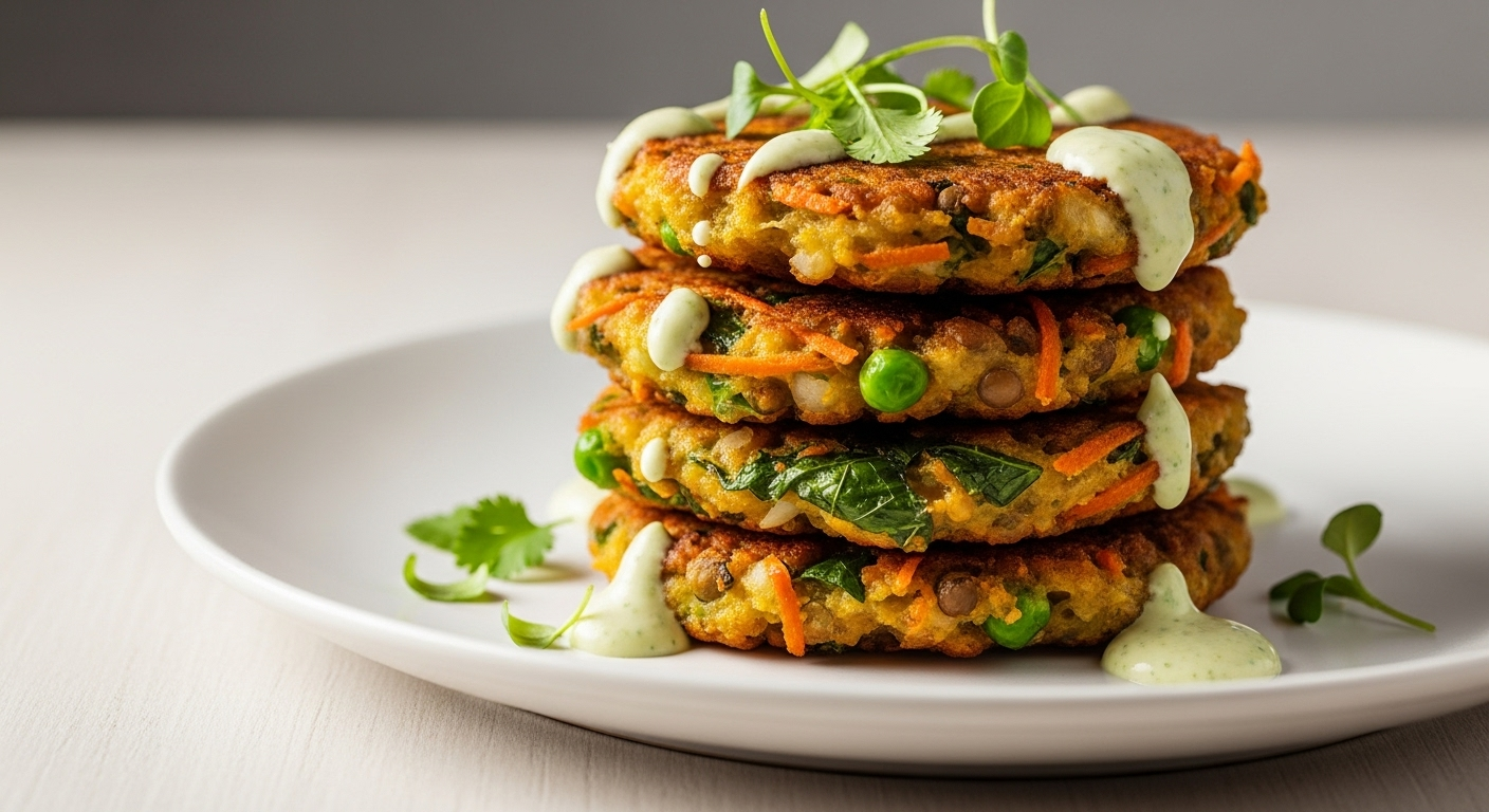 Crispy Lentil & Veggie Fritters: A Healthy Flavor Boost