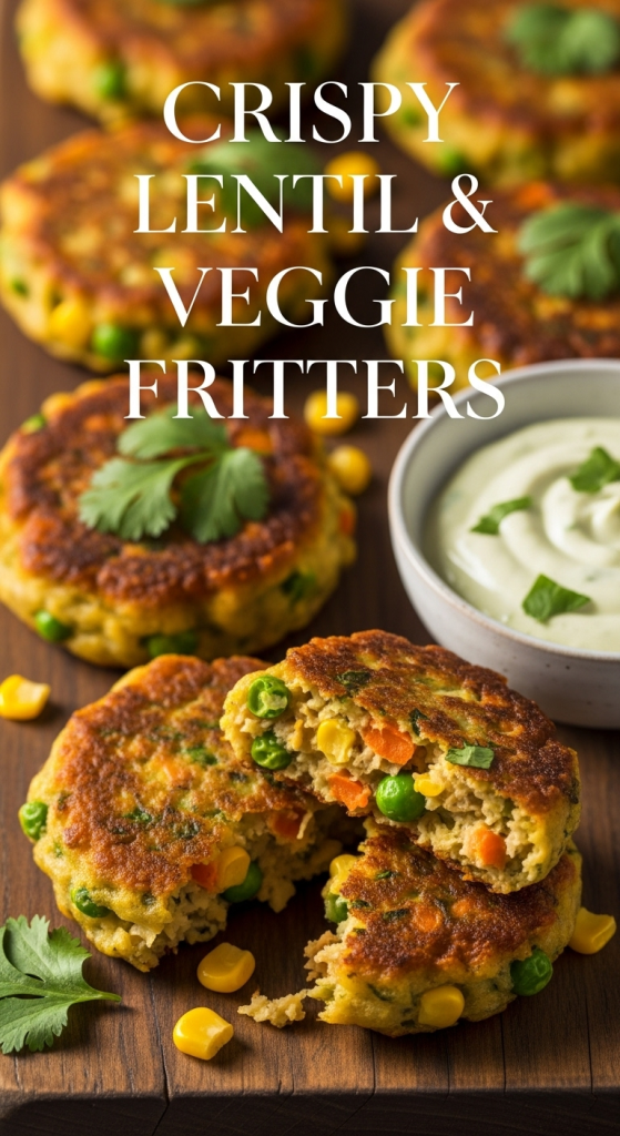 Crispy Lentil & Veggie Fritters: A Healthy Flavor Boost