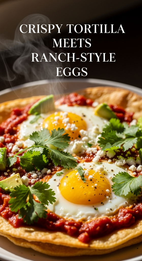 Crispy Tortilla Meets Ranch-Style Eggs: A Flavorful Twist