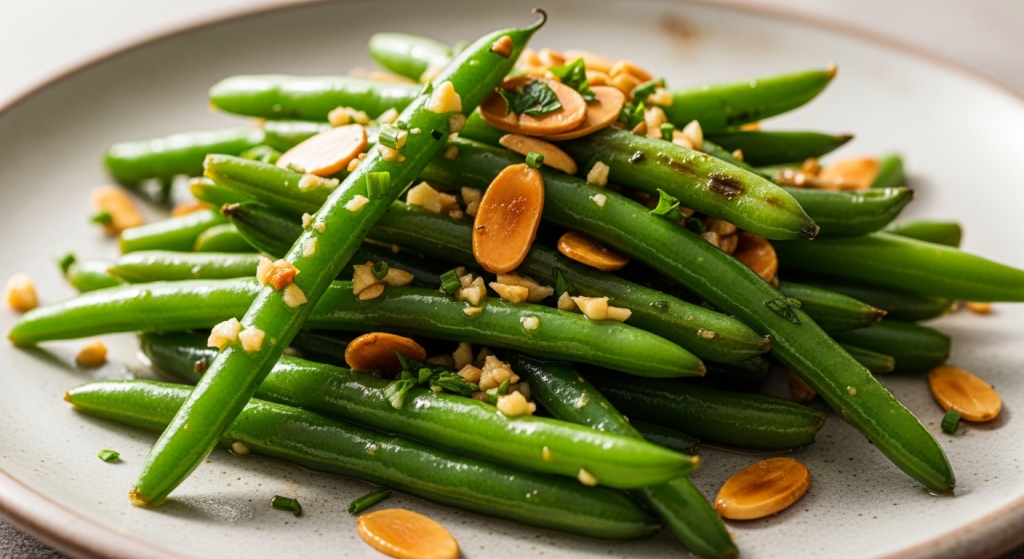 Crunchy Garlic Almond Green Beans: A Sautéed Delight